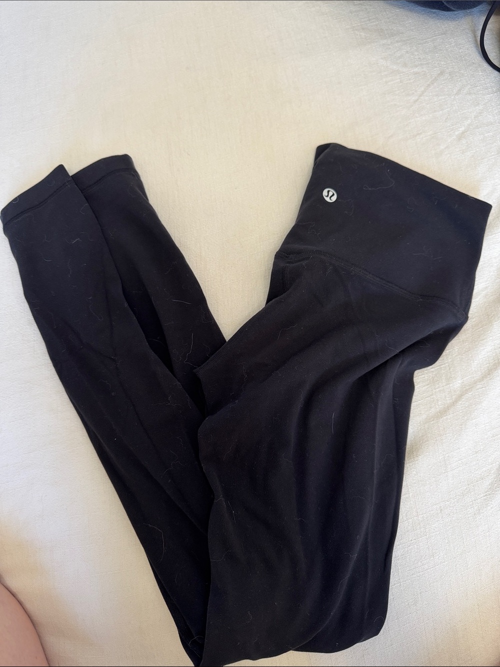 Lululemon Black Athletic Leggings with Logo